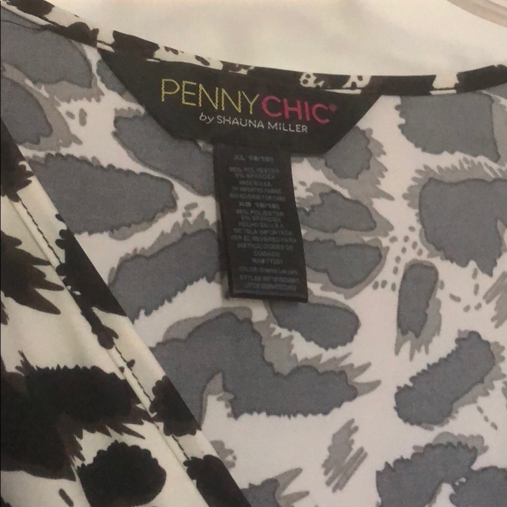 Animal print faux wrap dress - Picture 2 of 3